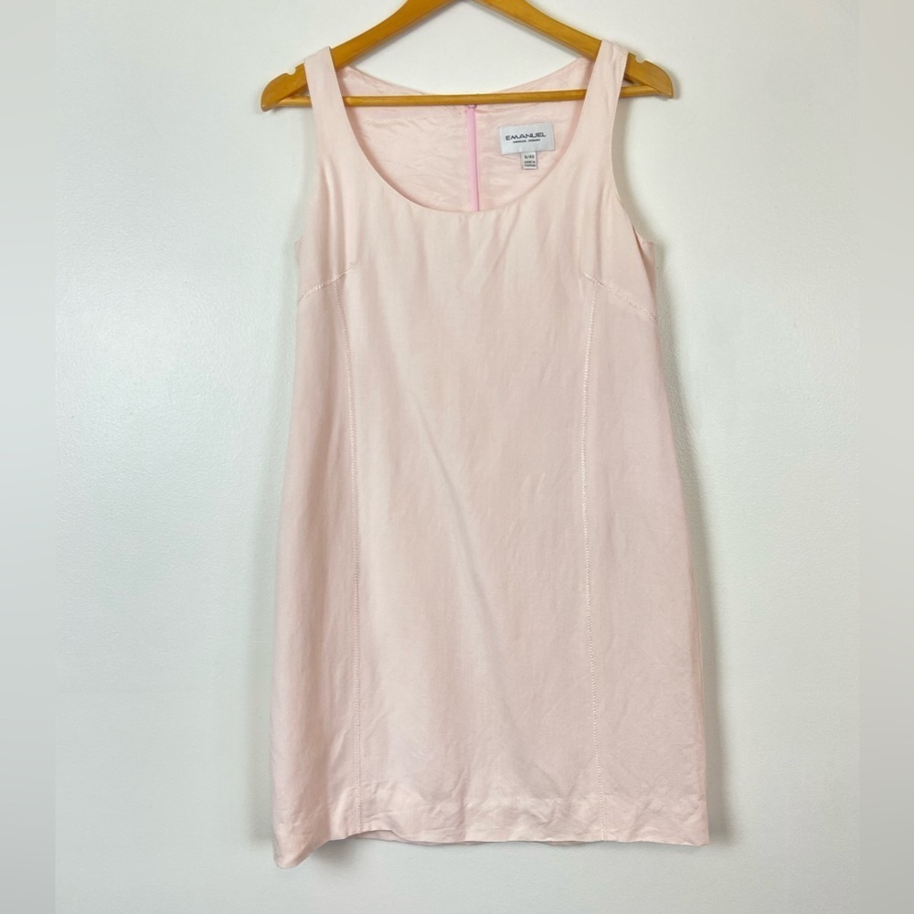 EMANUEL Emanuel Ungaro Vintage Light Pink Shift Dress 90s